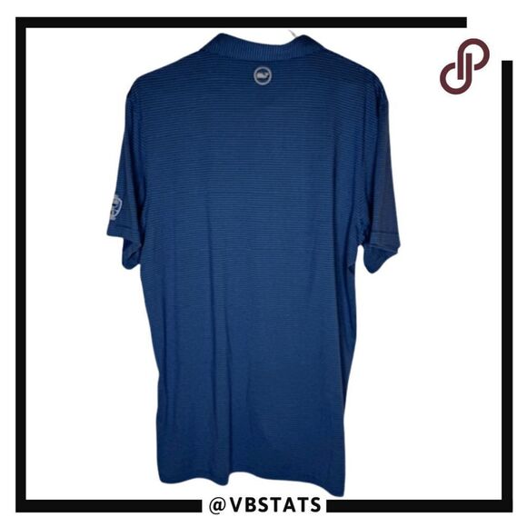Kim Nantz by Vineyard Vines Men's Striped Polo Shirt Blue Size XL - Picture 2 of 7